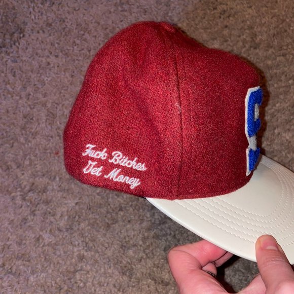 Supreme F**k B*tches Get Money Wool Baseball Cap *Collectors Item* - Picture 3 of 6